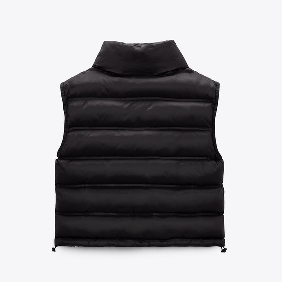 New black Zara puffer vest - Picture 6 of 7